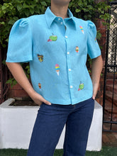 Load image into Gallery viewer, Halo-halong embroidery top