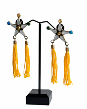 Load image into Gallery viewer, Parol earrings with yellow tassel