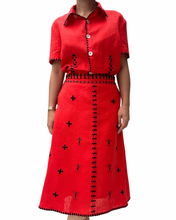 Load image into Gallery viewer, Tweetums skirt in red