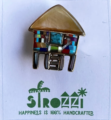 Pista bahay small brooch 05