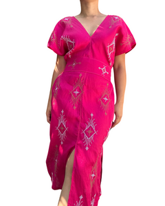 T’boli Sinag dress fuchsia