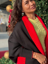 Charger l'image dans la galerie, Abra shawl black red