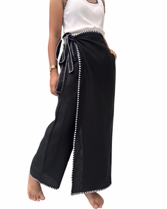 Veronica Garterized wrap pants