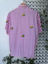 Load image into Gallery viewer, Calamansi pink stripe polo