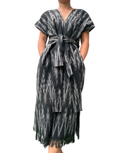 Load image into Gallery viewer, Ikat Sinag dress in black