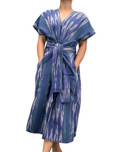 Load image into Gallery viewer, Ikat Sinag dress in blue green