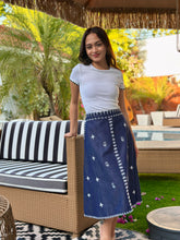 Load image into Gallery viewer, Tweetums skirt in soft denim