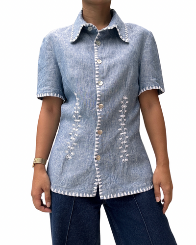 Denim Tweetums top