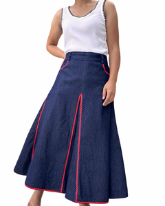 Rosie blue denim skirt