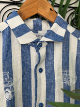 Charger l'image dans la galerie, Jeepney stripe blue long sleeves polo
