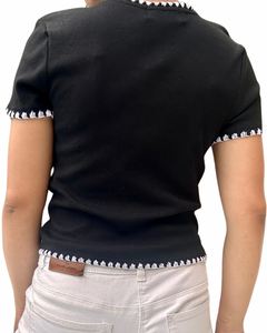 Abra shirt crop top black 01