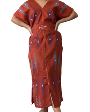 Load image into Gallery viewer, T’boli Sinag dress in rust