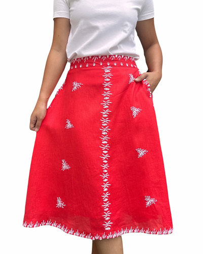 Tweetums skirt in red cherry