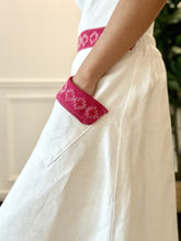 Load image into Gallery viewer, Armie skirt with pink langkit in white