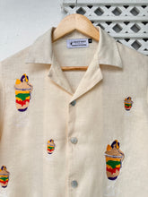 Load image into Gallery viewer, Halo halo polo in creme camp collar