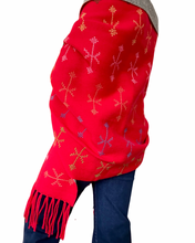 Load image into Gallery viewer, T’boli shawl red 01