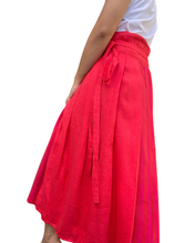 Charger l'image dans la galerie, Pink orange wrap skirt 01