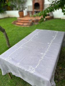Sampaguita  embroidered tablecloth