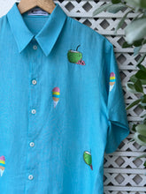 Load image into Gallery viewer, Mix embroidery polo in aquamarine