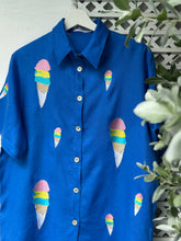 Load image into Gallery viewer, Ice cream polo royal blue