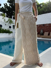Load image into Gallery viewer, Yakan creme wrap pants