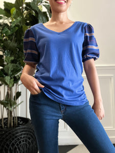 Marikit top in blue