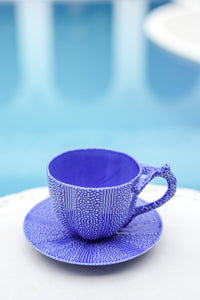 Salungo cup and saucer blue