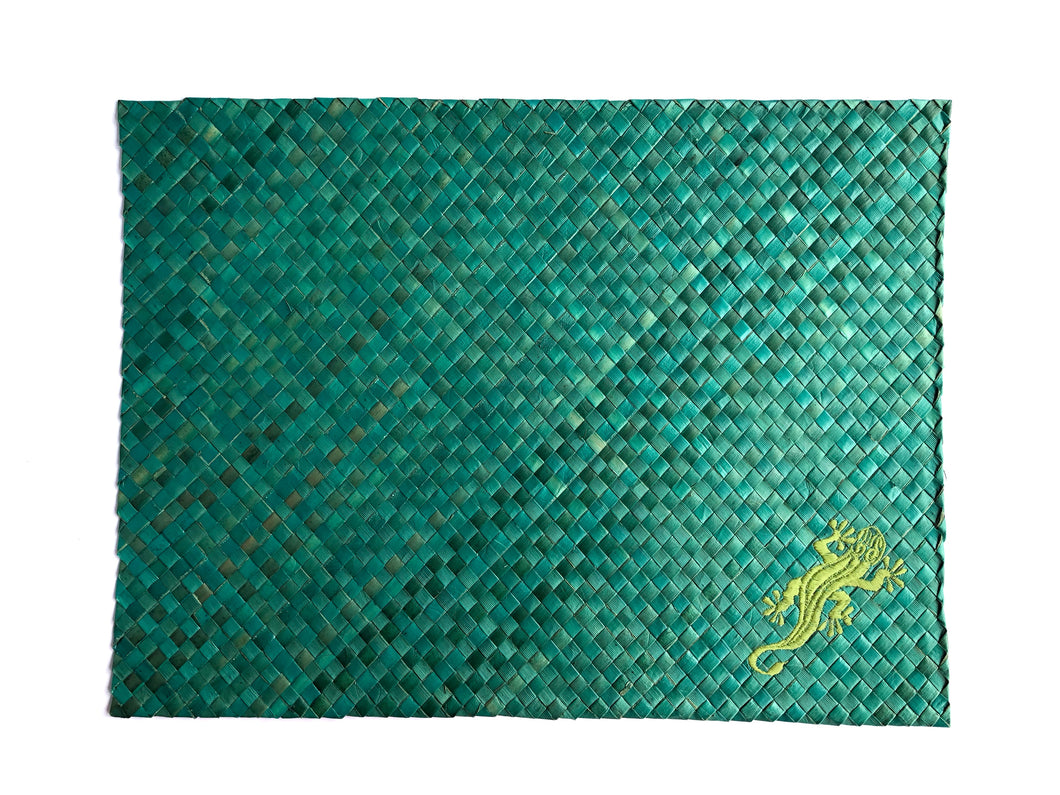 Gecko green placemat
