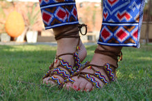Load image into Gallery viewer, Beaded Sandals with colorful beads