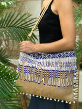 Load image into Gallery viewer, Camille Beaded Jute Bag