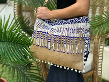 Load image into Gallery viewer, Camille Beaded Jute Bag
