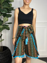 Load image into Gallery viewer, Carla wrapped around shorts w beads XS-M