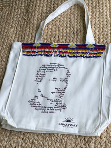 Jose Rizal tote bag with beads
