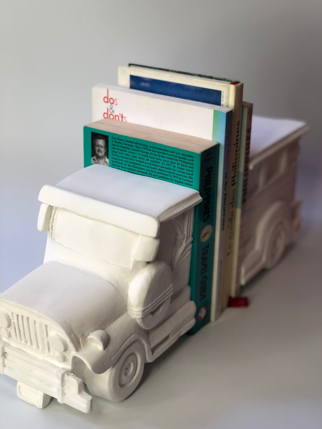 White Jeepney bookends