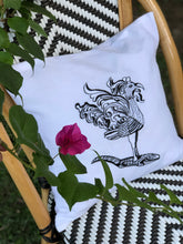 Load image into Gallery viewer, Sarimanok embroidered pillowcase in white