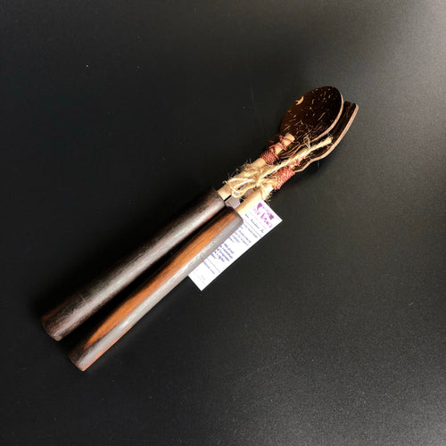 Coconut spoon and fork